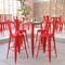Flash Furniture 30 RD Bar Top Table Brown Poly Top/Red Frame JJ-T14623H-76-BRRD-GG - alternate 8